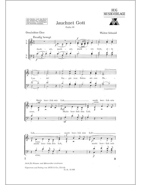 Jauchzet Gott Psalm 66